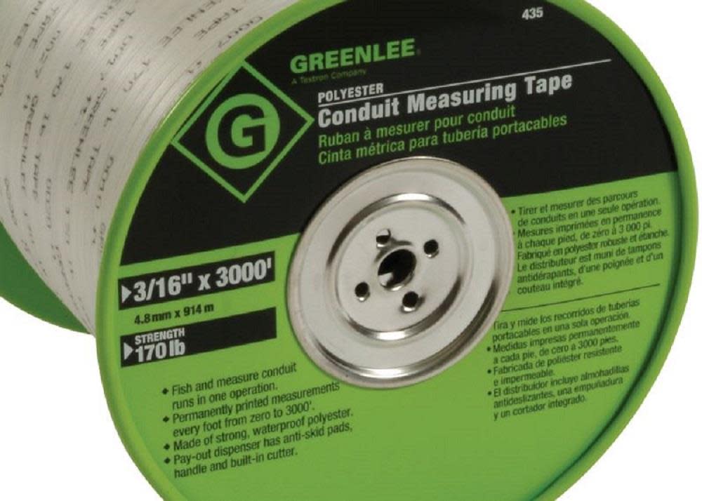 Greenlee Conduit Fish and Measuring Tape - Flockneti