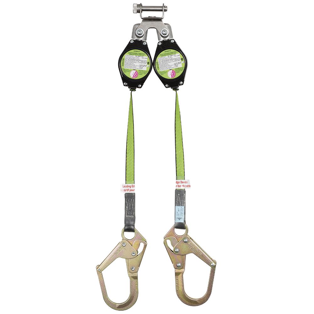 Peakworks Dual Self-Retracting Lifeline (SRL) 2 Ladder Hooks 7.5 Ft. L. - Flockneti