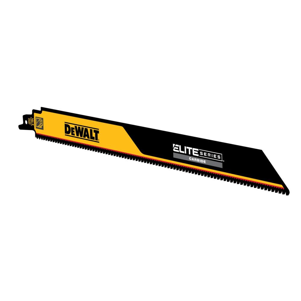 DEWALT ELITE SERIES Reciprocating Saw Blade 1pk Carbide Tipped 12″ 8 TPI Metal Cutting - Flockneti