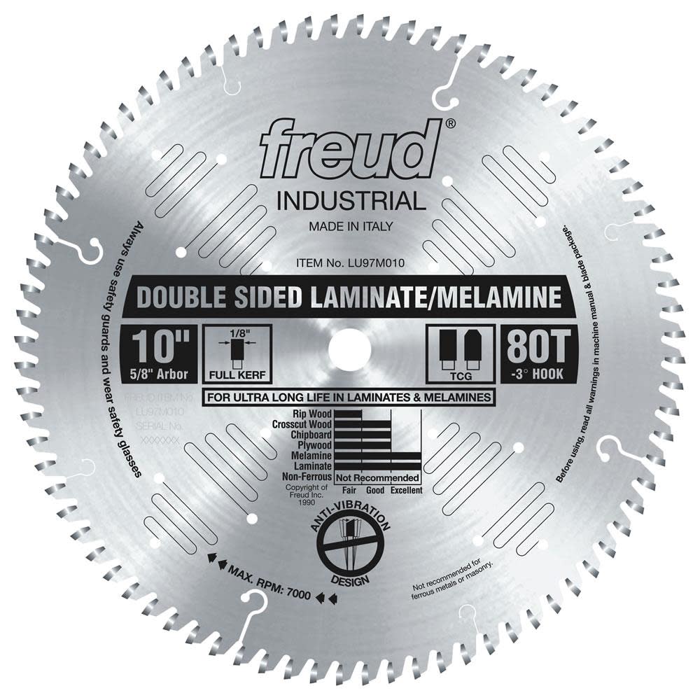 Freud 10″ Blade for Double Sided Laminate/Melamine - Flockneti