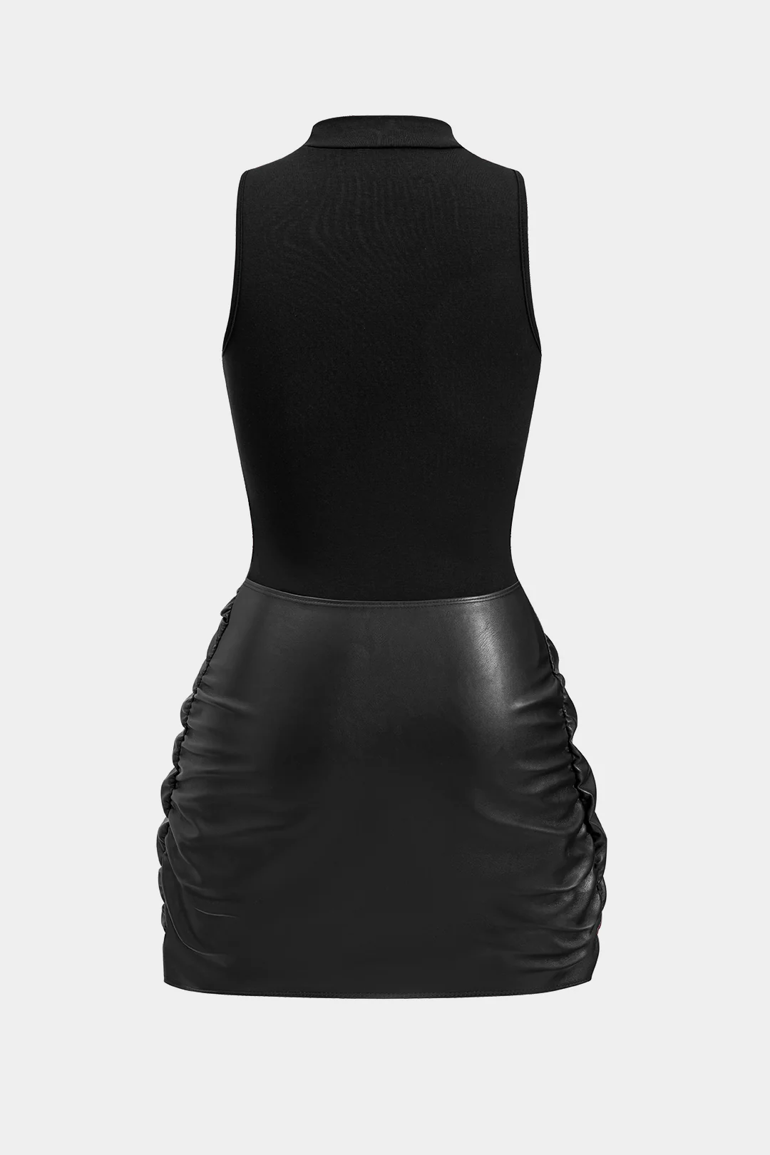 Tie Front Sleeveless Mini Dress - Flockneti