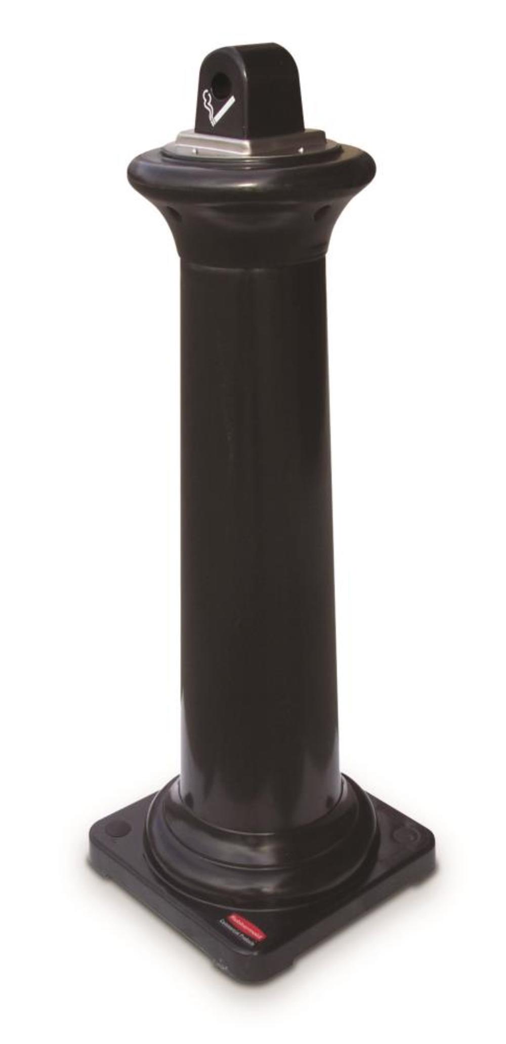 Rubbermaid GROUNDSKEEPER TUSCAN RECEPTACLE BLACK - Flockneti