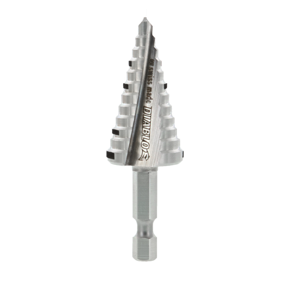 Diablo Tools 3/8″ – 7/8″ Impact Step Drill Bit (12 Steps) - Flockneti