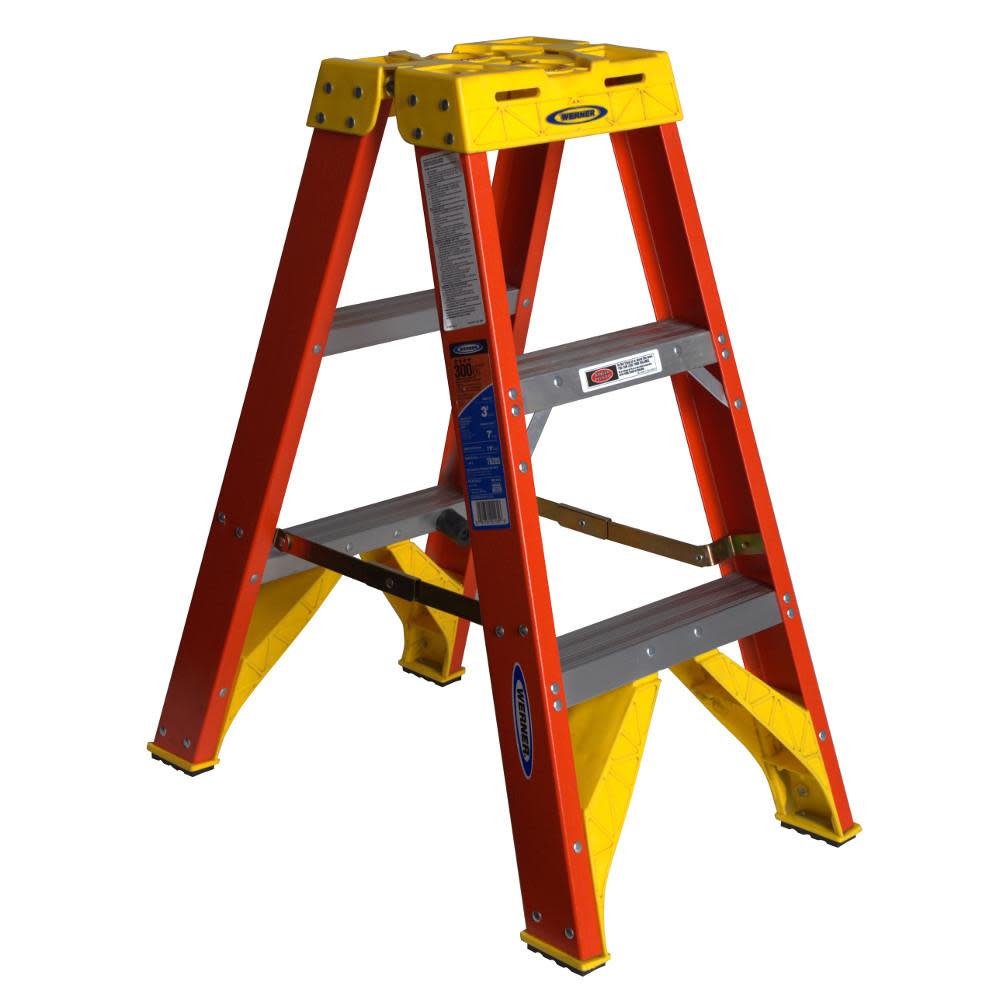 Werner 3 Ft. Type IA Fiberglass Twin Ladder - Flockneti