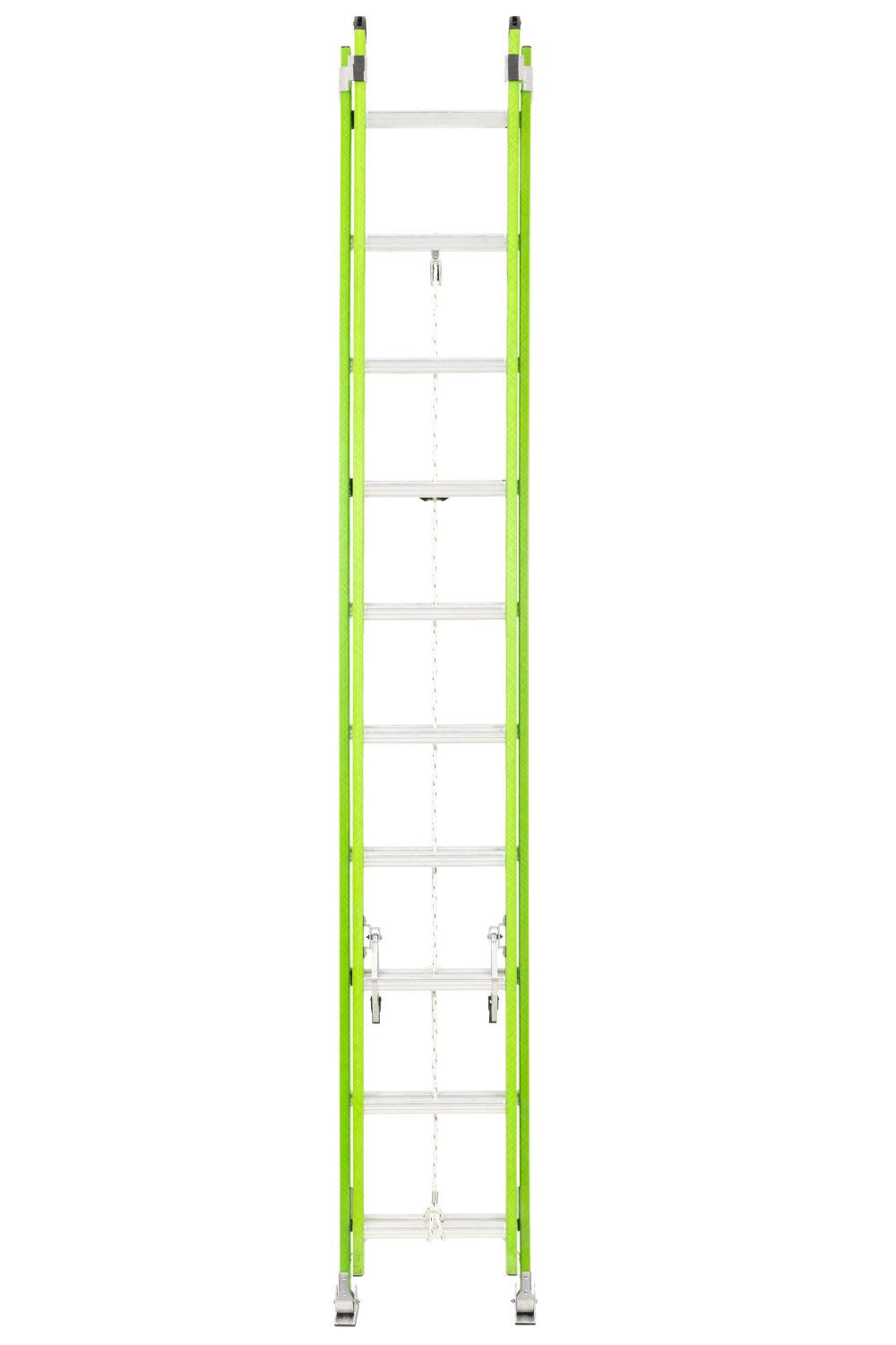 Werner AERO Extension Ladder 20′ TYPE IAA Fiberglass Box Rail/Tri Rung - Flockneti