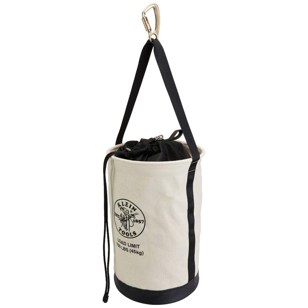 Klein Tools Heavy Duty Canvas Close Bucket 100-pound (45.4 kg) Maximum Load Rating - Flockneti