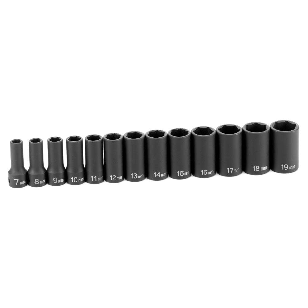 Grey Pneumatic 3/8″ Drive 13 Piece Semi-Deep Metric Set - Flockneti