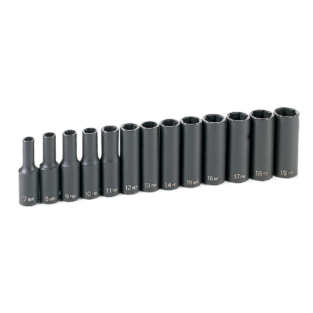 Grey Pneumatic 3/8″ Drive 13 Piece Deep Metric Set - Flockneti
