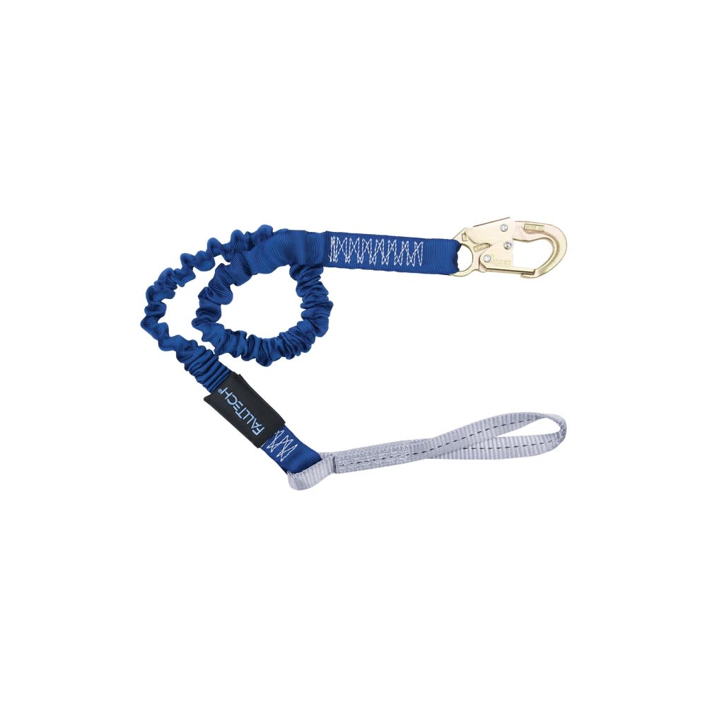 Falltech ElasTech Shock Absorbing Lanyard with Choke Loop & Hook - Flockneti