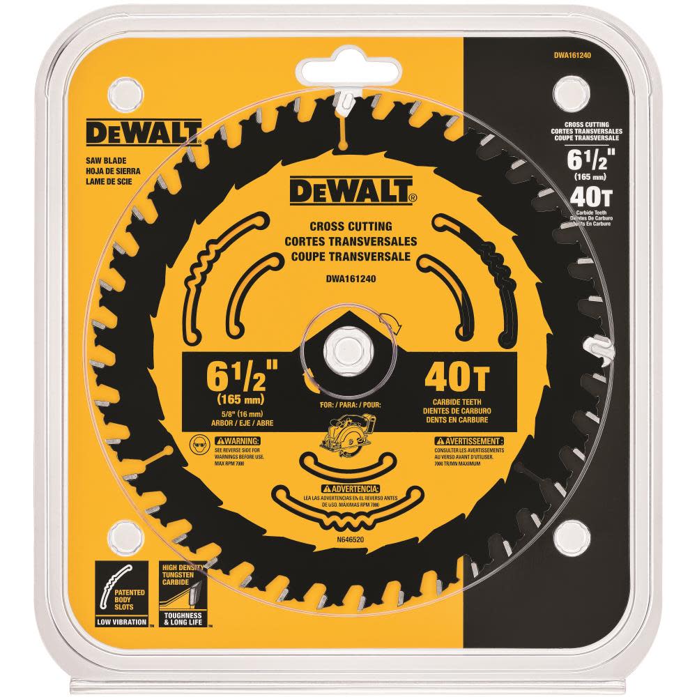 DEWALT 6-1/2 In. 40T Circular Saw Blade 1 - Flockneti
