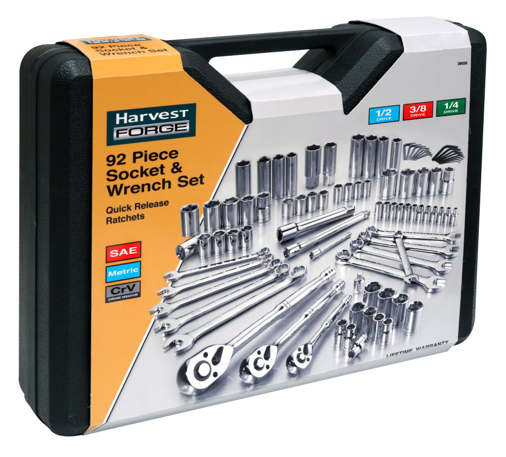 Allied International 92 pc Professional Socket & Wrench Set - Flockneti