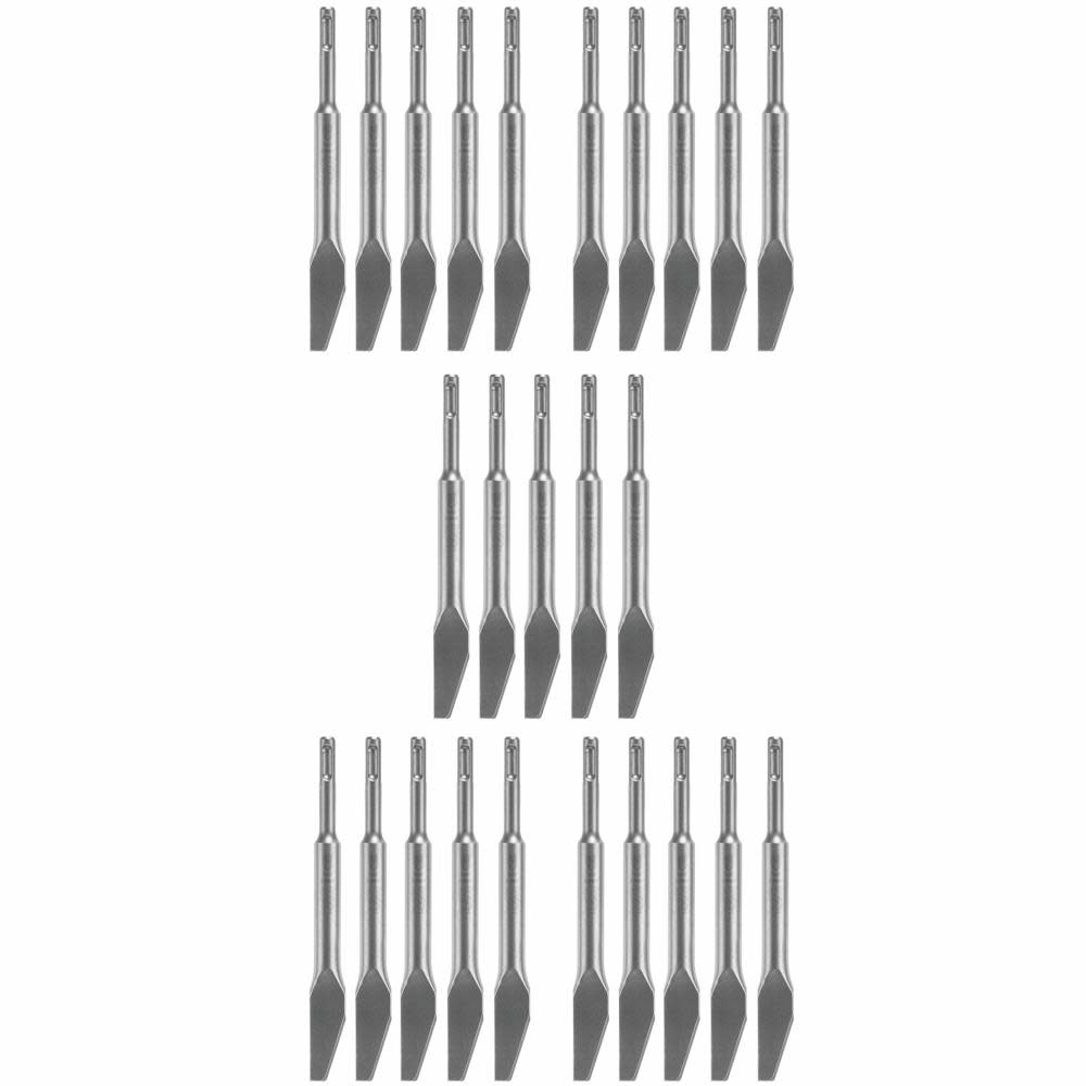 Bosch 25pc 1/4″ Mortar Knife SDS plus Bulldog Hammer Steel - Flockneti