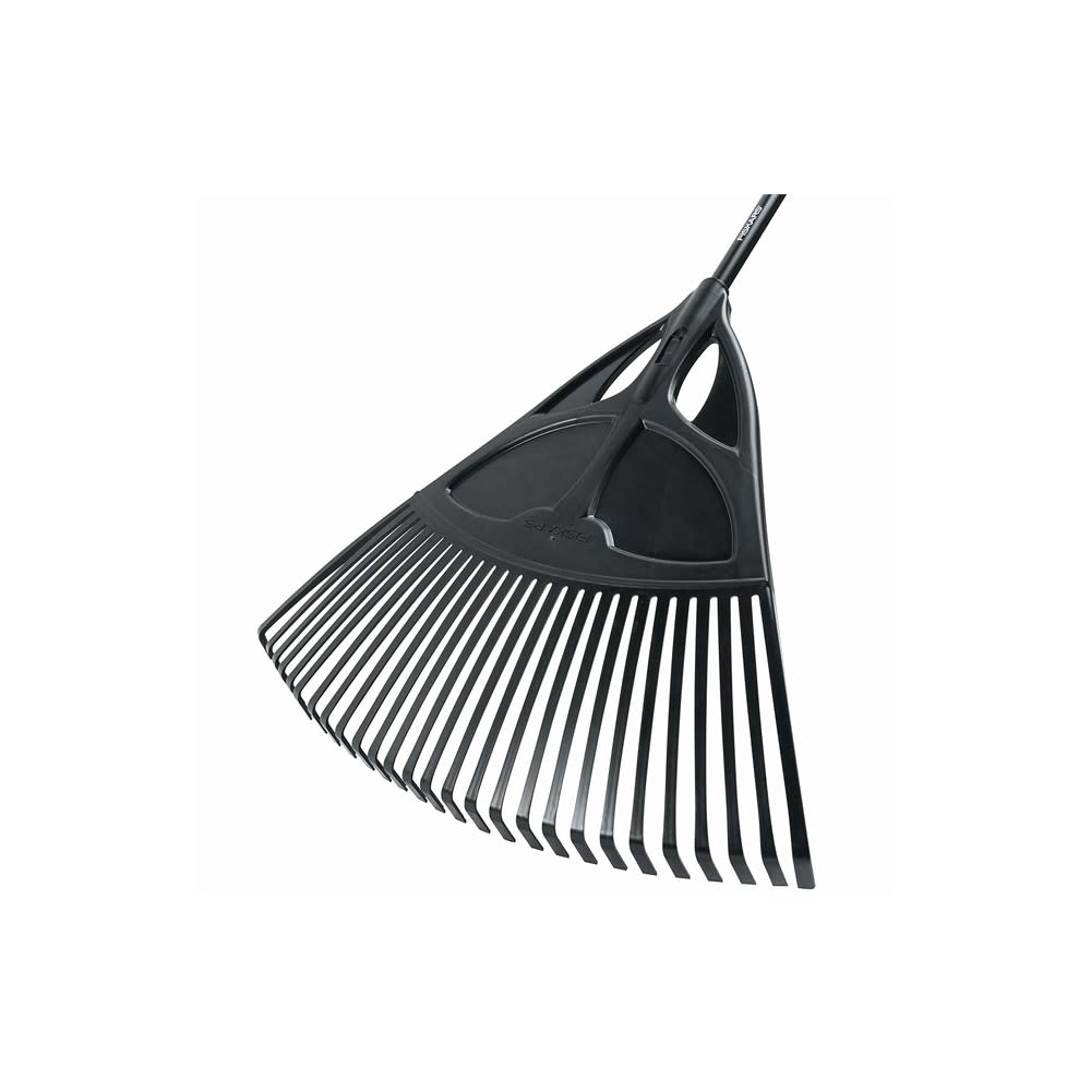 Fiskars 27 Tine Poly Leaf Rake with Aluminum Handle - Flockneti