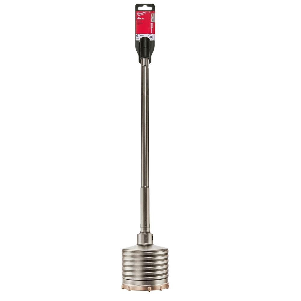 Milwaukee SDS-Max Core Bit Carbide Tipped 4″ x 11-3/8″ 1pc - Flockneti
