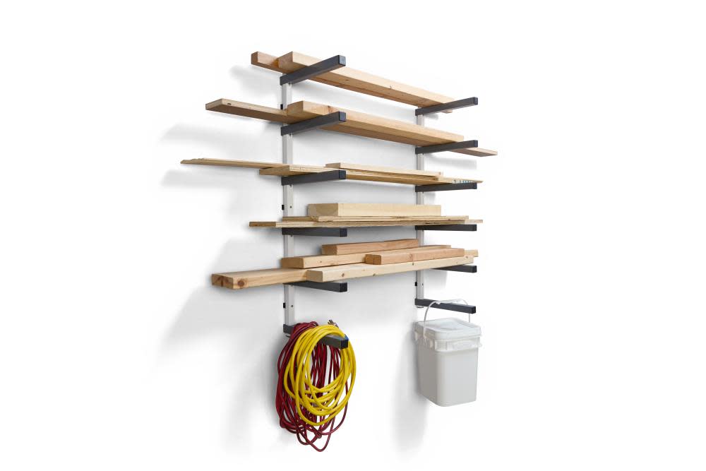 Bora Portamate Wall Mounted Storage Rack 6 Level Gray/White - Flockneti