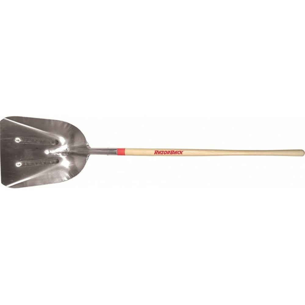 Razorback #10 Aluminum Scoop Shovel with 48″ North American Wood Handle - Flockneti