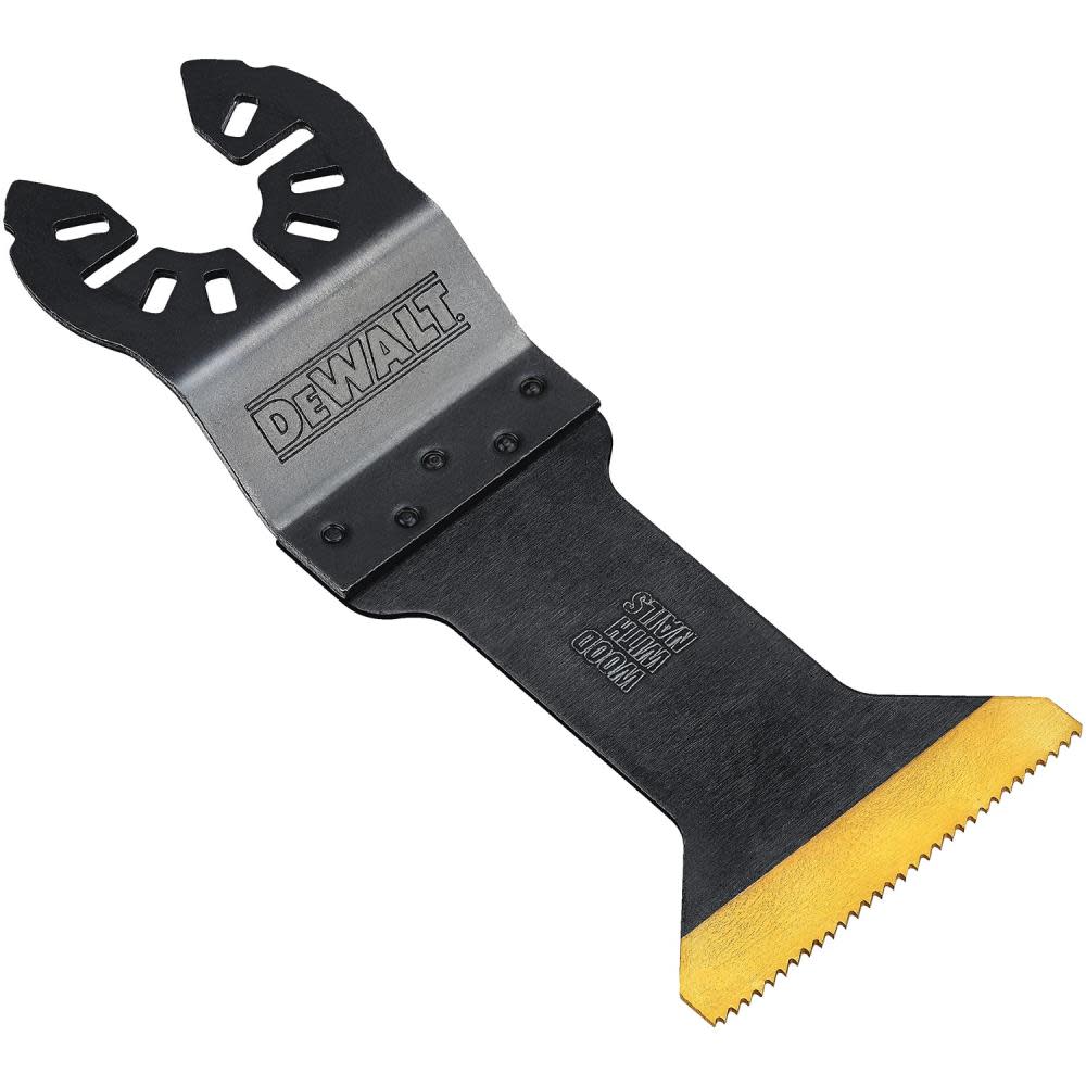 DEWALT Wide Titanium Nitride Coating Oscillating Wood with Nails Blade - Flockneti
