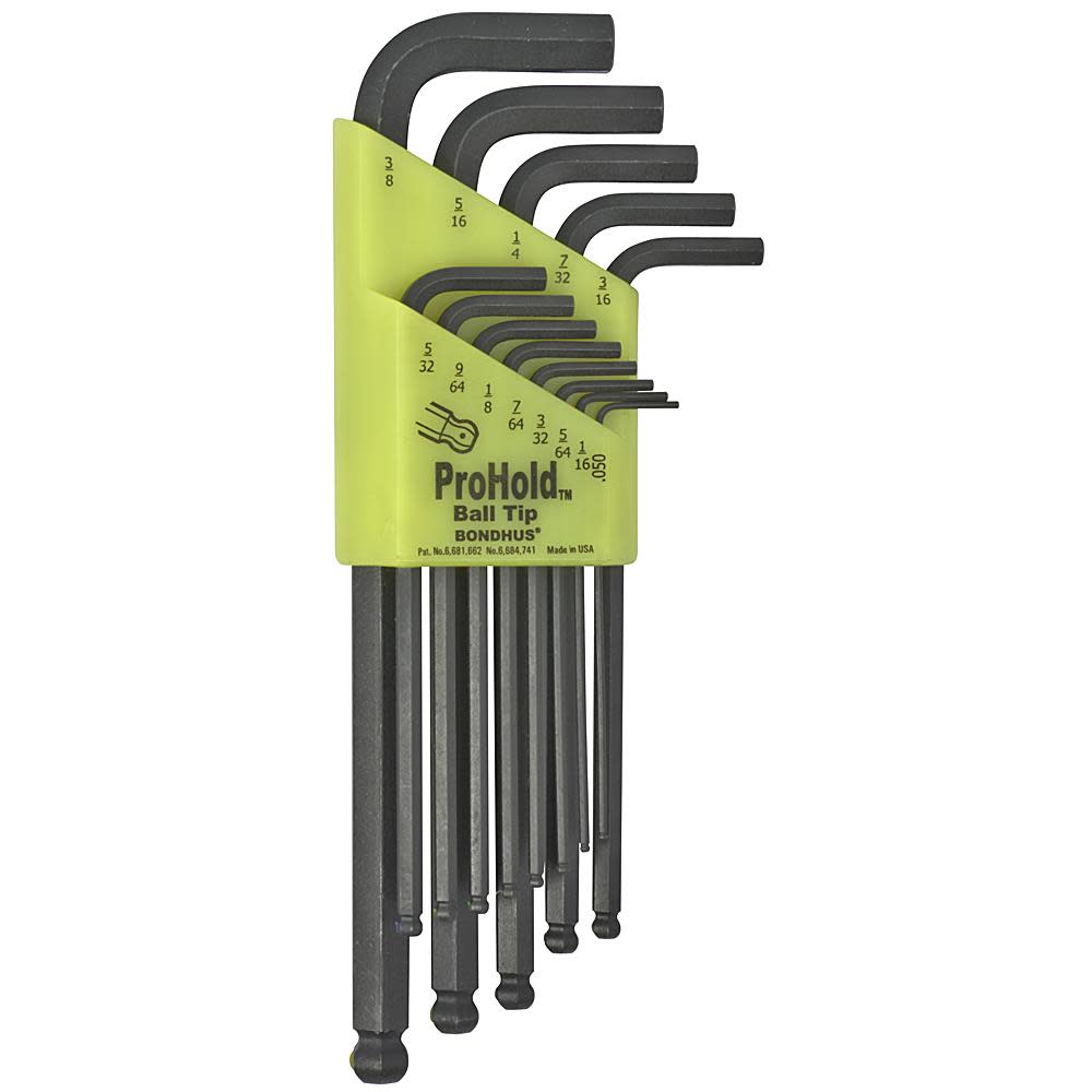 Bondhus Set 13 ProHold Balldriver Lwrench - Flockneti