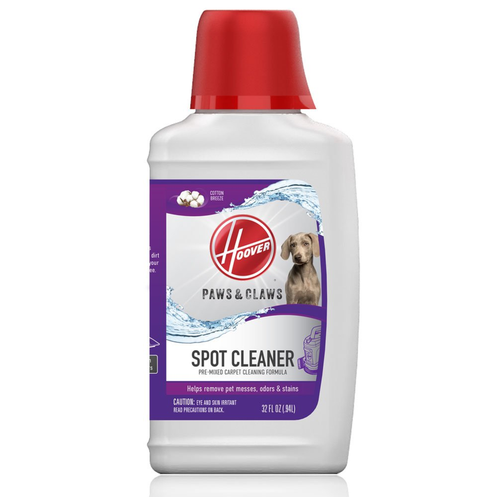 Hoover Residential Vacuum Paws & Claws Spot Cleaner Solution Pet Odor Remover Premixed 32oz - Flockneti