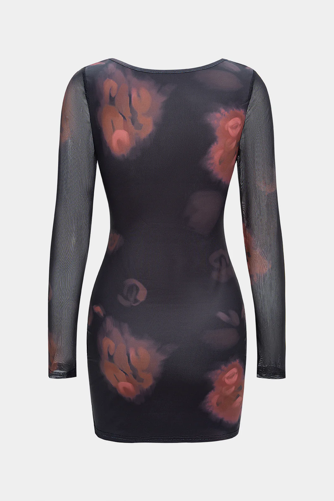 Floral Print Patchwork Lace Trim Sleeveless Mini Dress - Flockneti