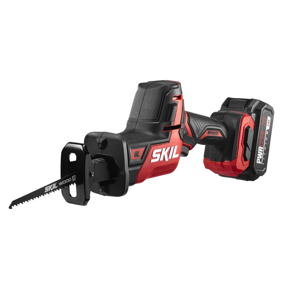 SKIL PWRCORE 20 Brushless 20V Compact Reciprocating Saw Kit - Flockneti