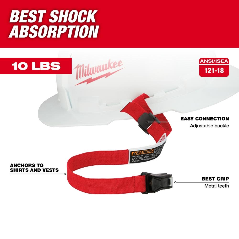 Milwaukee Hard Hat Lanyard - Flockneti