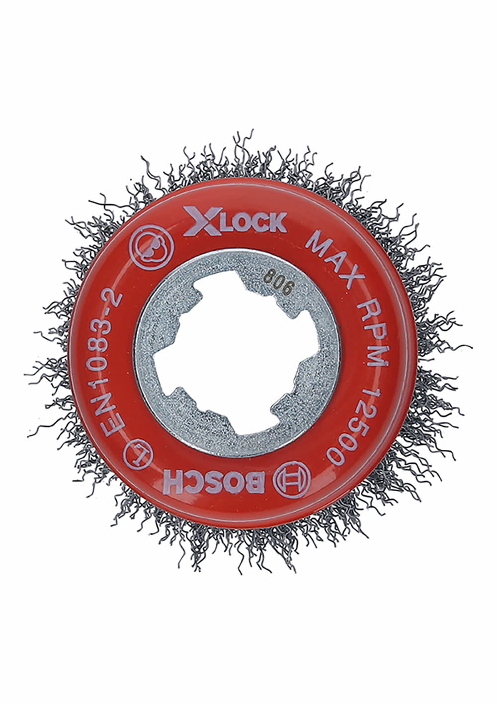 Bosch 3 In. Wheel Dia. X-LOCK Arbor Carbon Steel Crimped Wire Cup Brush - Flockneti
