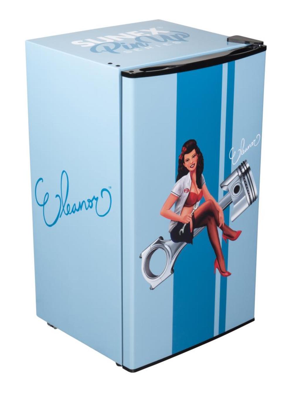 Sunex Eleanor 3.2Cu Ft Shop Fridge – Pin Up Series - Flockneti