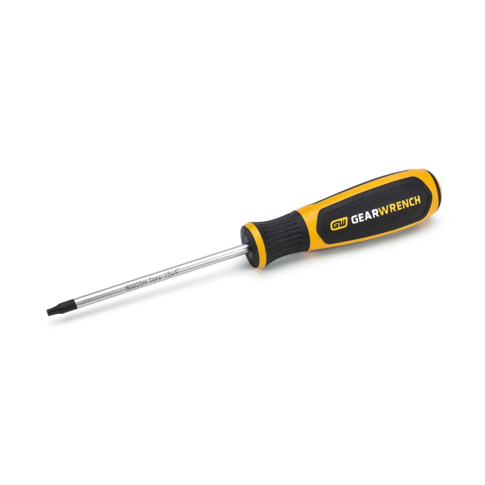 GEARWRENCH T15 x 4″ Torx Dual Material Screwdriver - Flockneti