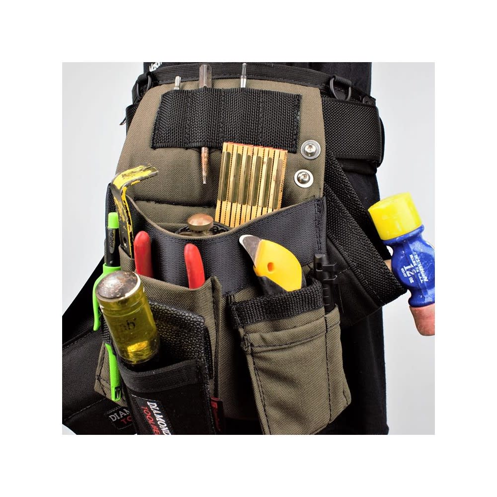 Diamondback Toolbelts Black Right Handed Medium Maestro Tool Belt System - Flockneti