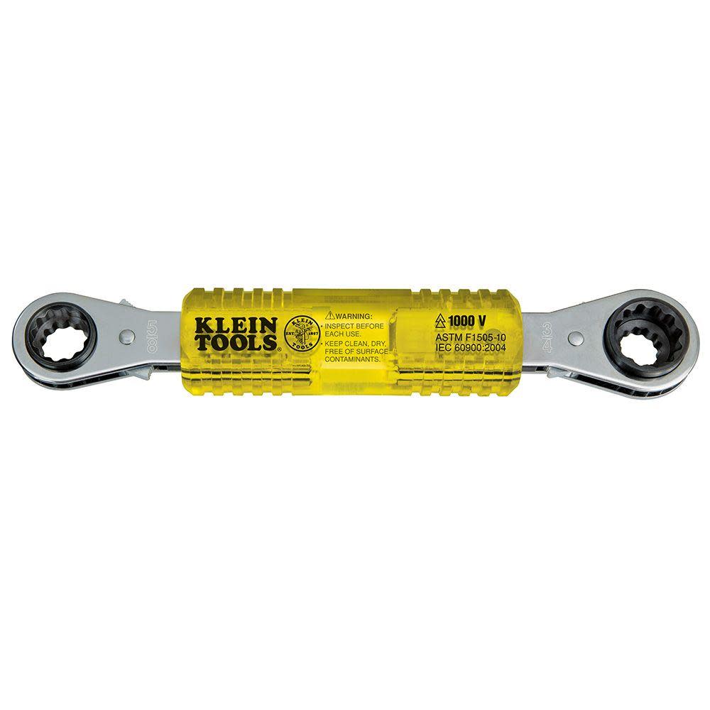 Klein Tools Lineman’s Insulated 4-in-1 Box Wrench - Flockneti