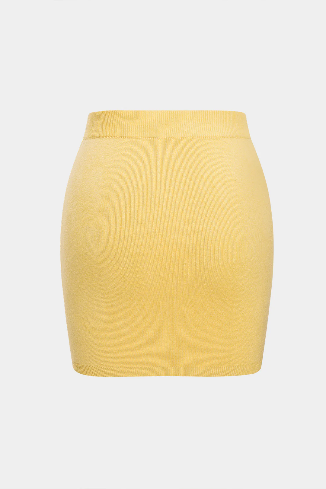 Solid Knit Mini Skirt - Flockneti