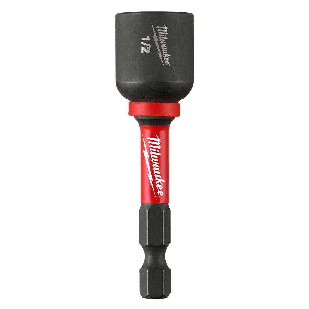 Milwaukee SHOCKWAVE Impact Duty 1/2 x 2 9/16″ Magnetic Nut Driver 10pk - Flockneti