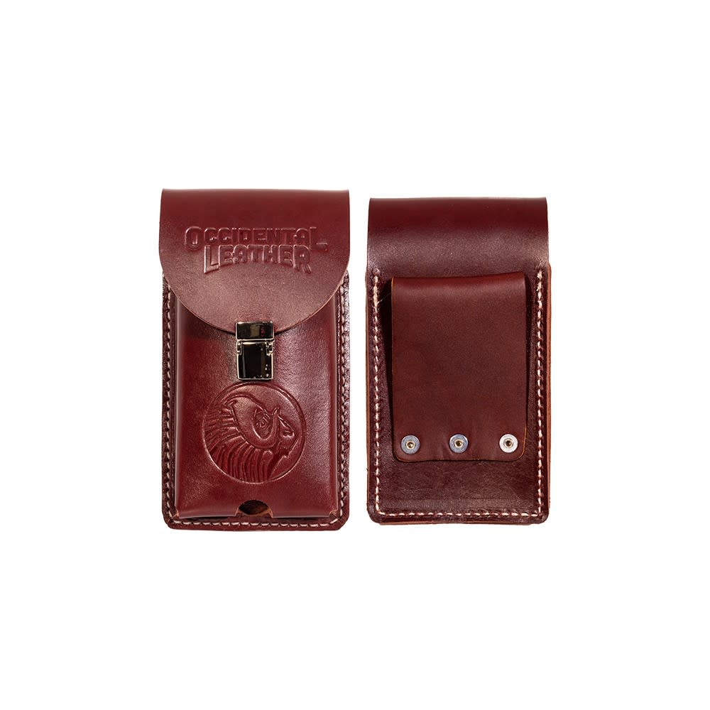 Occidental Leather Red Belt Worn XL Leather Phone Holster XL - Flockneti