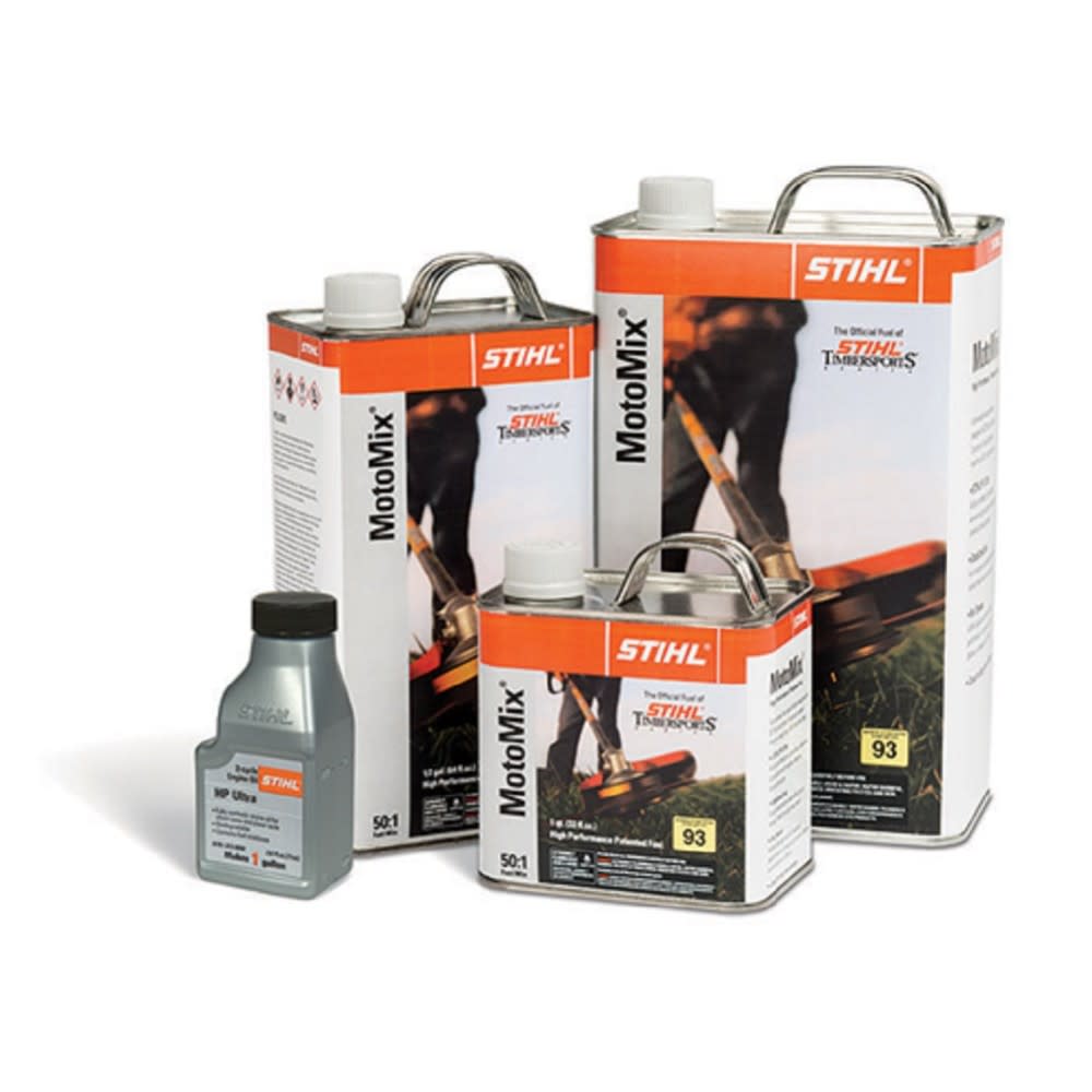 Stihl MotoMix 1 Gallon Light Green Pre-Mixed HP Patented Fuel - Flockneti