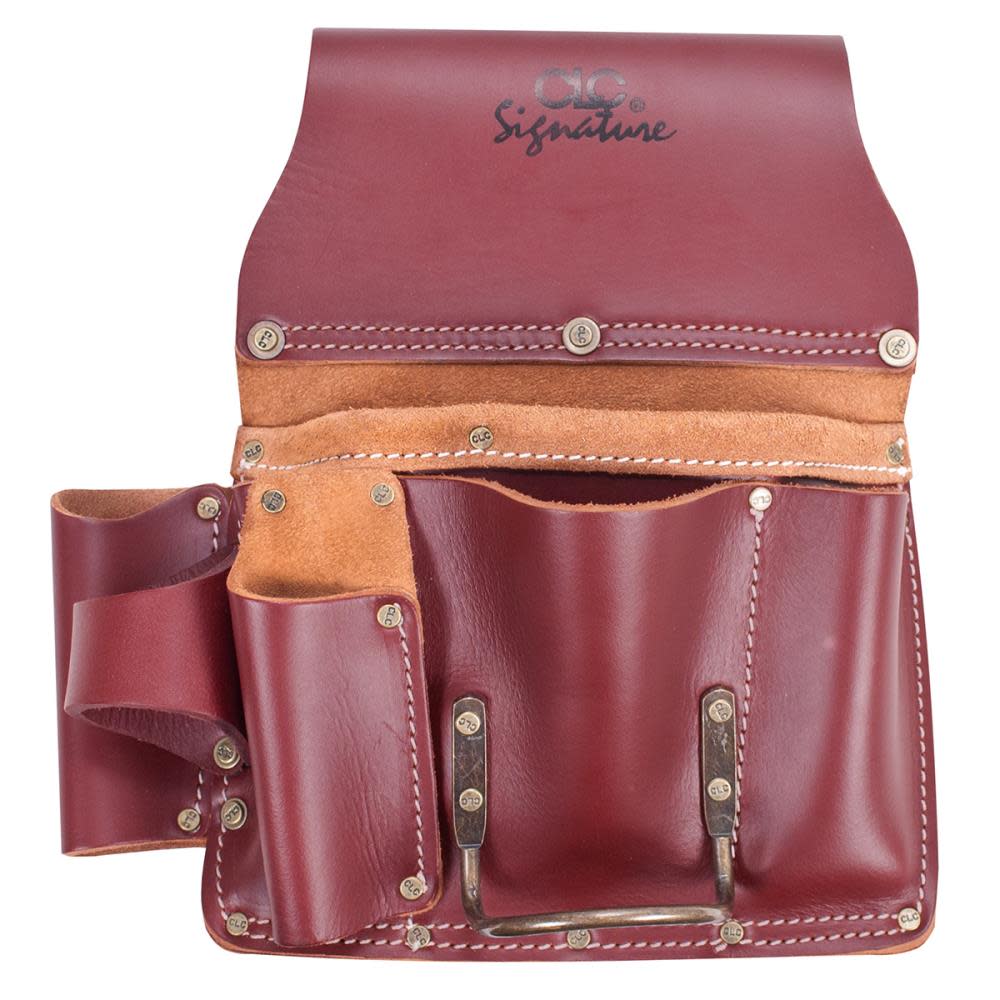 CLC Tool Pouch 11 Pocket Pro Drywallers Heavy Duty Leather - Flockneti