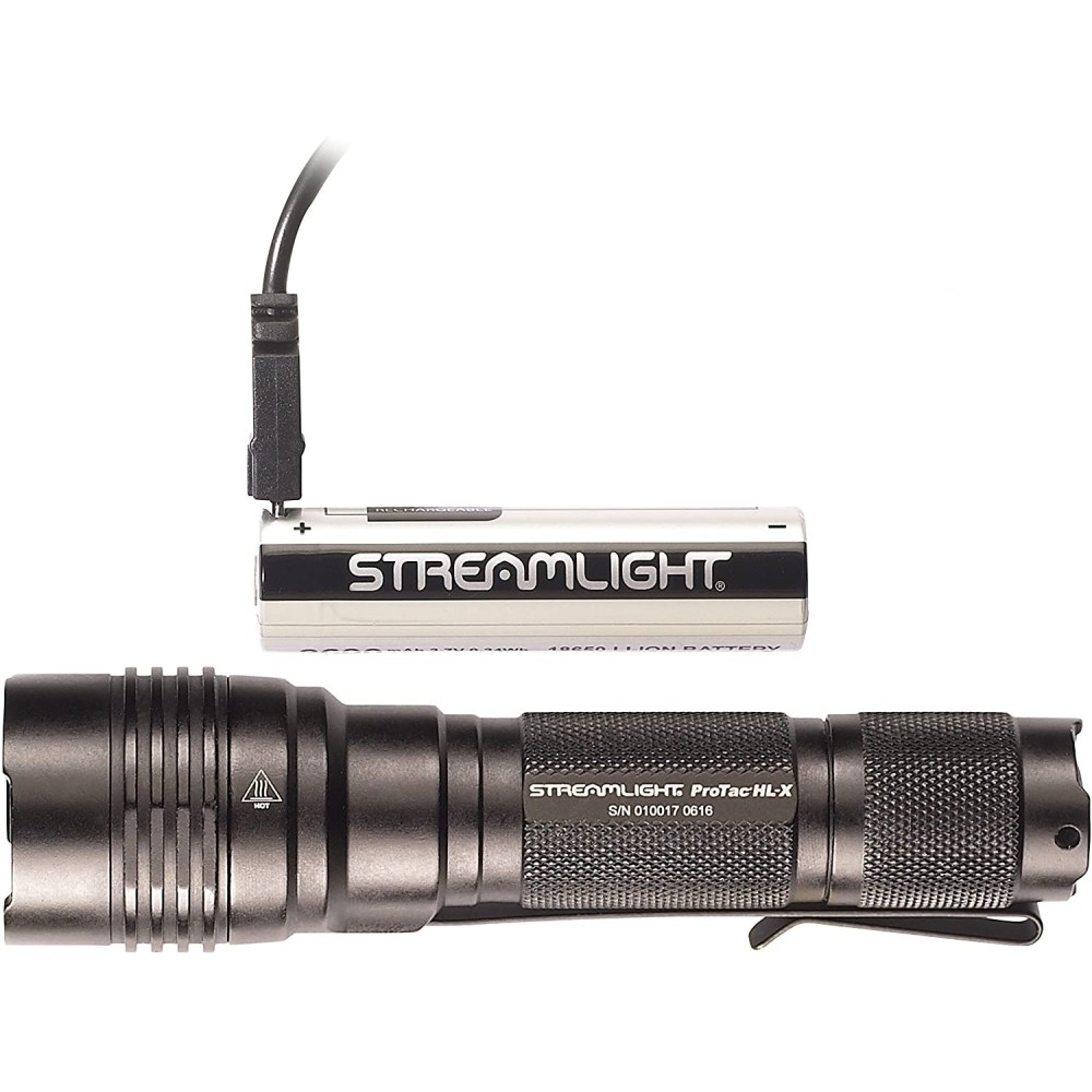 Streamlight ProTac HL-X USB Black Multi-Fuel Tactical Flashlight - Flockneti