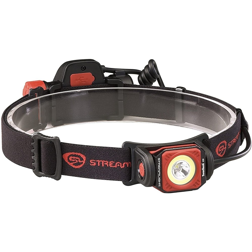 Streamlight Twin-Task Red USB Rechargeable MultiFunction Headlamp - Flockneti