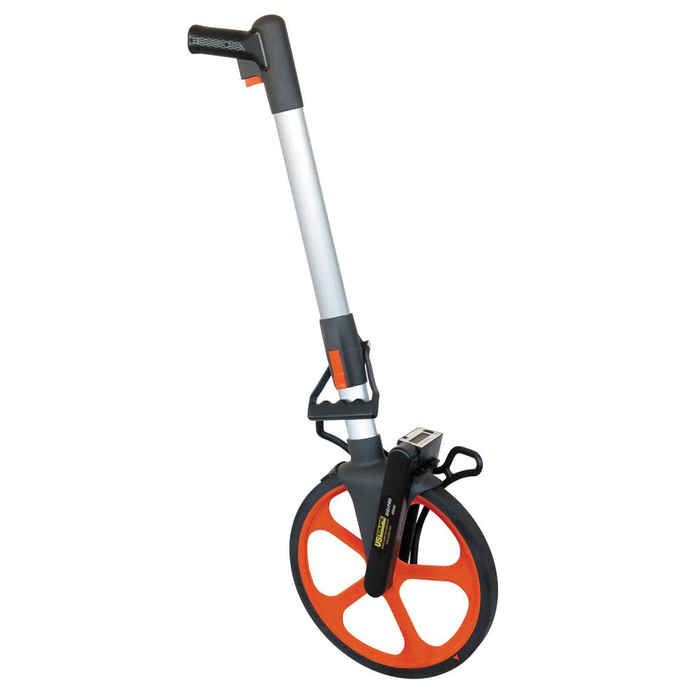US Tape 12.5 In. DIGI-PRO Measuring Wheel with Carrying Case Digital Read Out - Flockneti