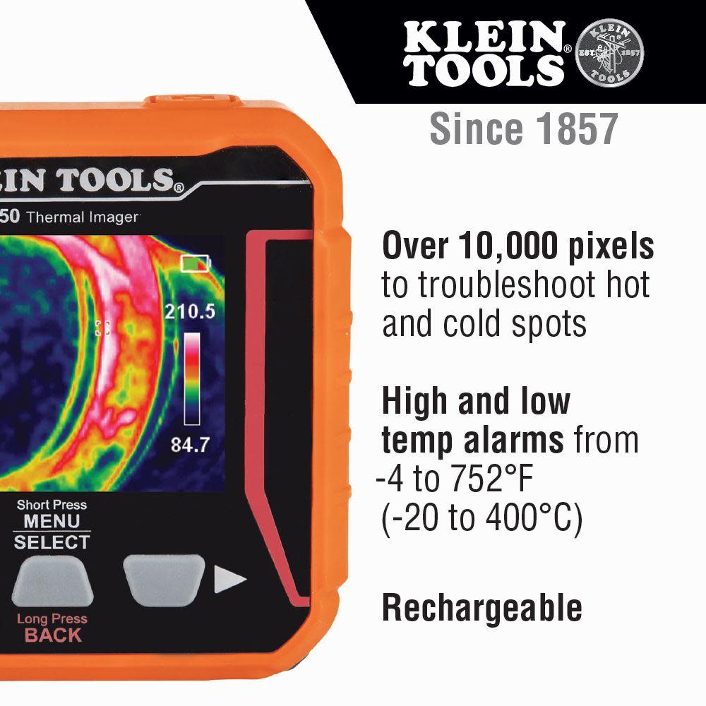 Klein Tools Rechargeable Thermal Imager TI250 - Flockneti