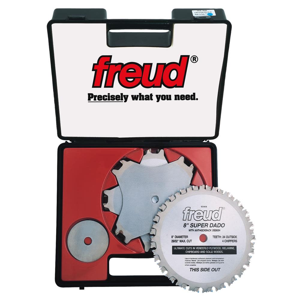 Freud 8 In. x 24T Super Dado Sets - Flockneti