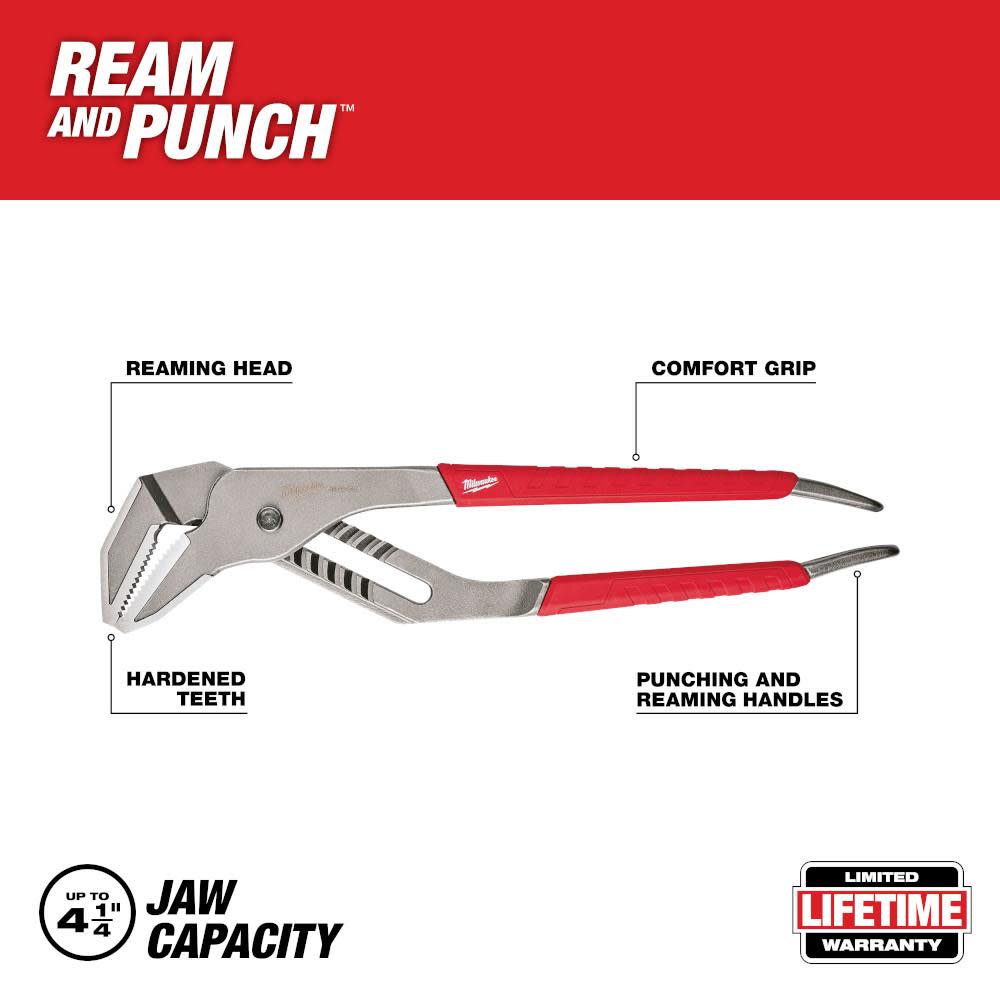 Milwaukee 12 In. Straight-Jaw Pliers - Flockneti
