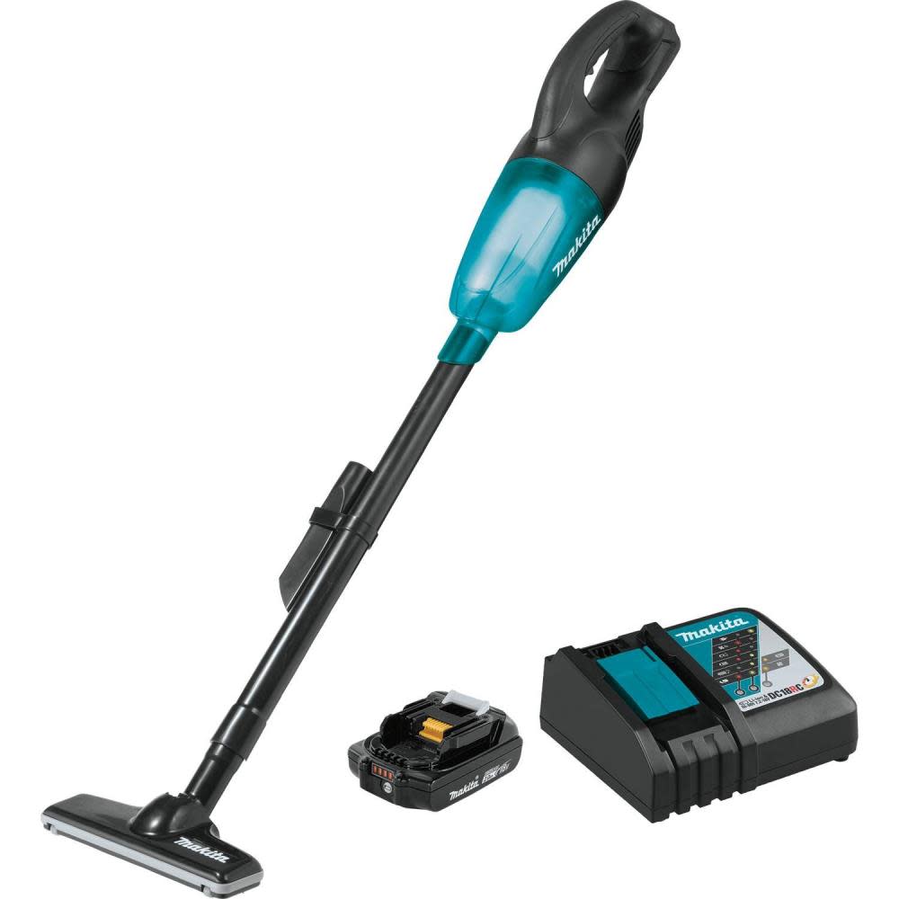 Makita 18V LXT Lithium-Ion Compact Cordless Vacuum Kit (2.0Ah) - Flockneti