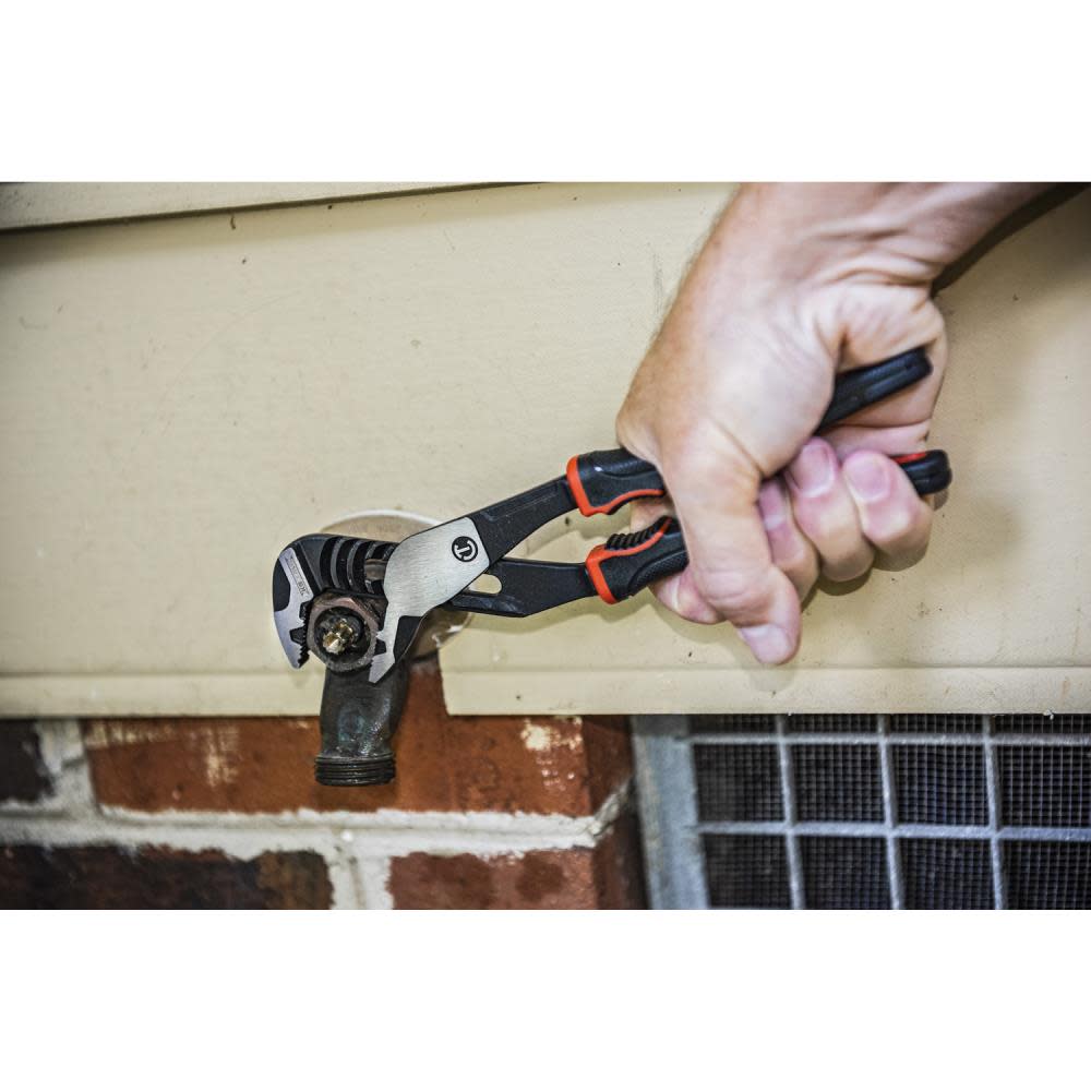 Crescent 10″ Z2 Straight Jaw Tongue and Groove Dual Material Pliers - Flockneti
