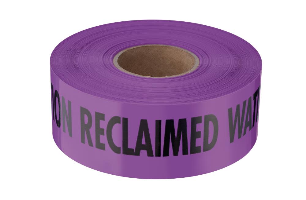 Empire Level Non Detectable Warning Tape Reclaimed Water Do Not Drink - Flockneti
