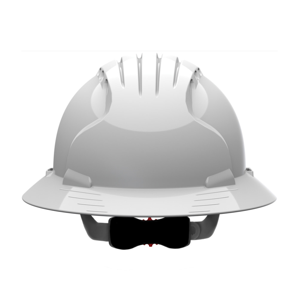 Protective Industrial Products Evolution Deluxe 6161 White Vented Full Brim Hard Hat - Flockneti