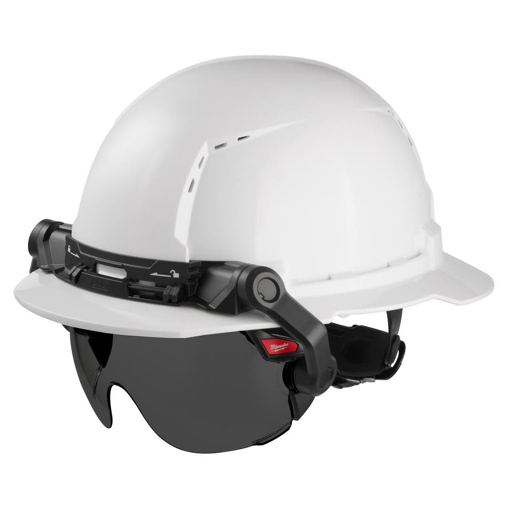 Milwaukee BOLT Eye Visor Tinted Dual Coat Lens Compatible with Safety Helmets & Hard Hats - Flockneti