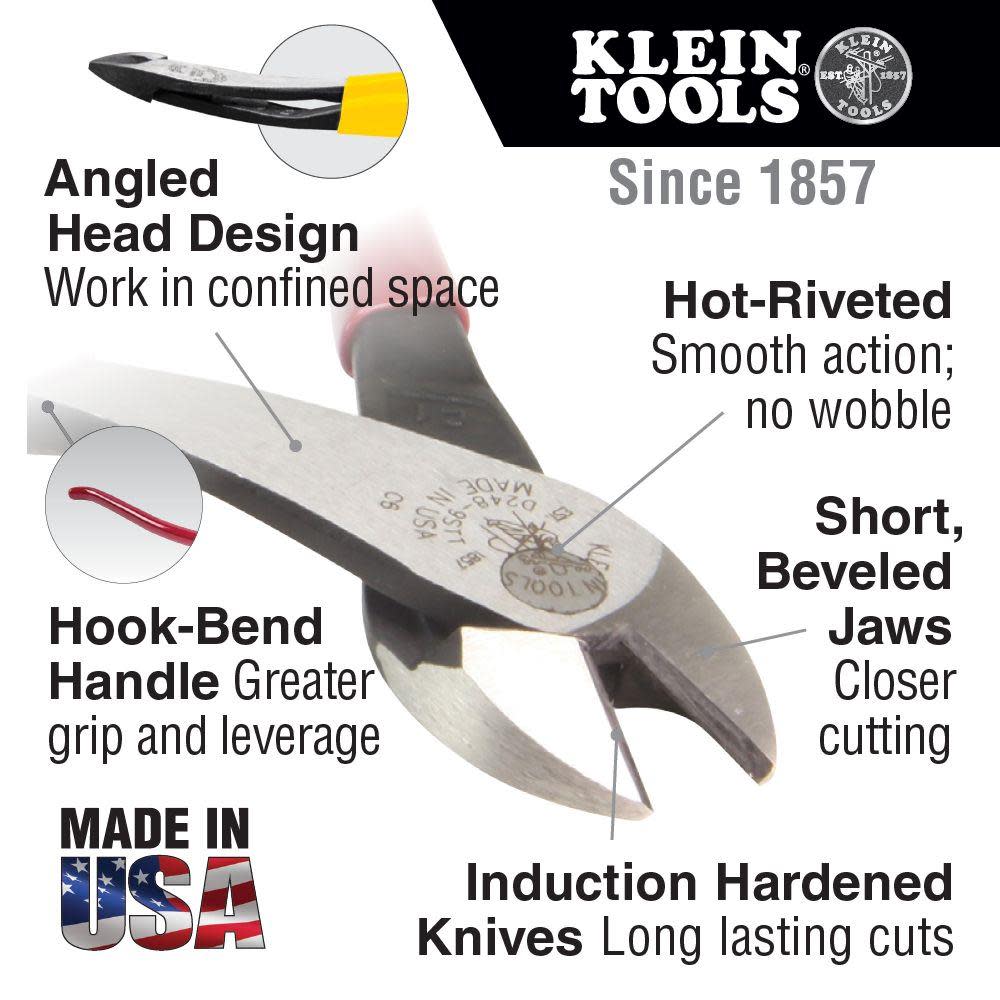 Klein Tools 9-3/16 In. Diagonal Cutting Pliers - Flockneti