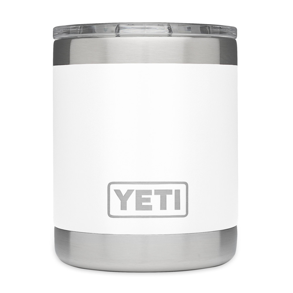 Yeti Rambler Lowball with MagSlider Lid 10oz White - Flockneti