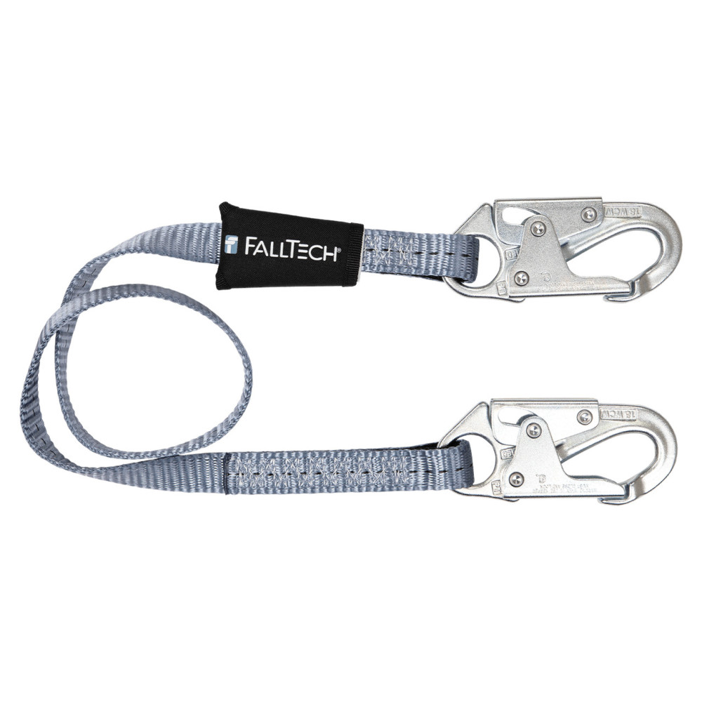 Falltech 4′ Single Leg Fixed Length Web Restraint Lanyard - Flockneti
